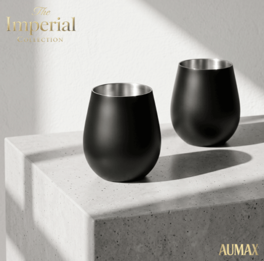 Set de Vasos Imperial Acero Inoxidable 304 Matte BLACK 500ml