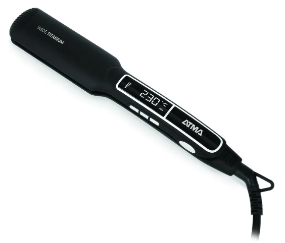 Planchita De Pelo Atma Pl8862np Wide Titanium 230° Tech Ion