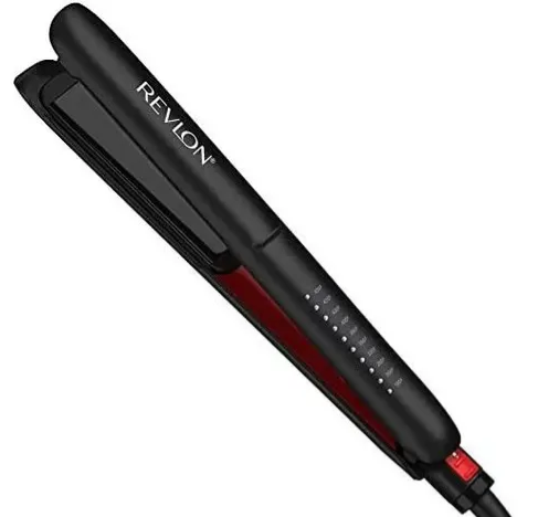Plancha de pelo Revlon SmoothStay de 10 niveles de calor Placas ceramicas negra