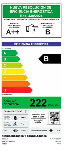 Heladera Smartlife con Dispenser No Frost Inverter 354L SL-RNF370SDINV