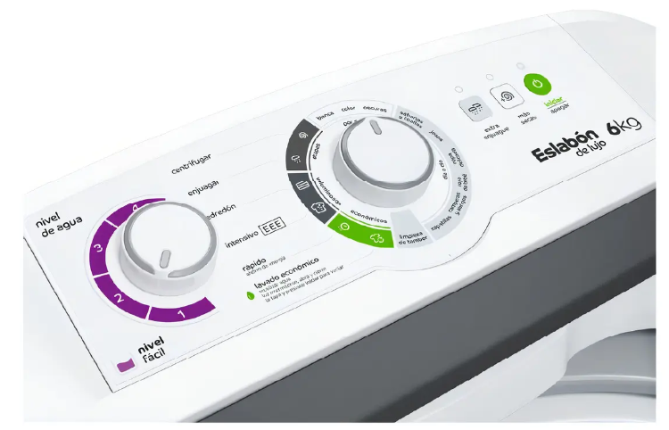 Lavarropas Eslabón de Lujo Carga Superior 6K EWH06ABDIM 750RPM