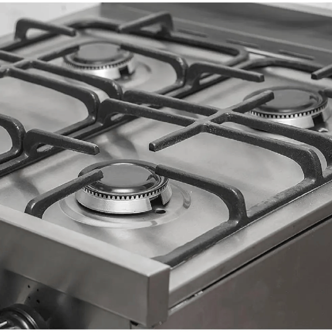 Cocina Industrial Peabody 53cm Acero Ladrillos Refractarios