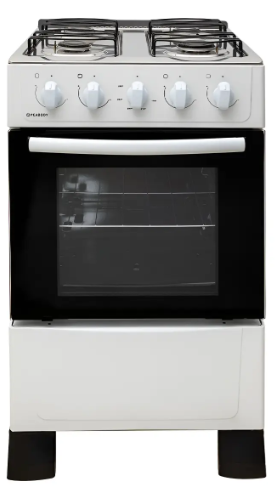 Cocina Multigas 50cm Peabody 4266 Blanca Con Mesada De Acero Color Blanco