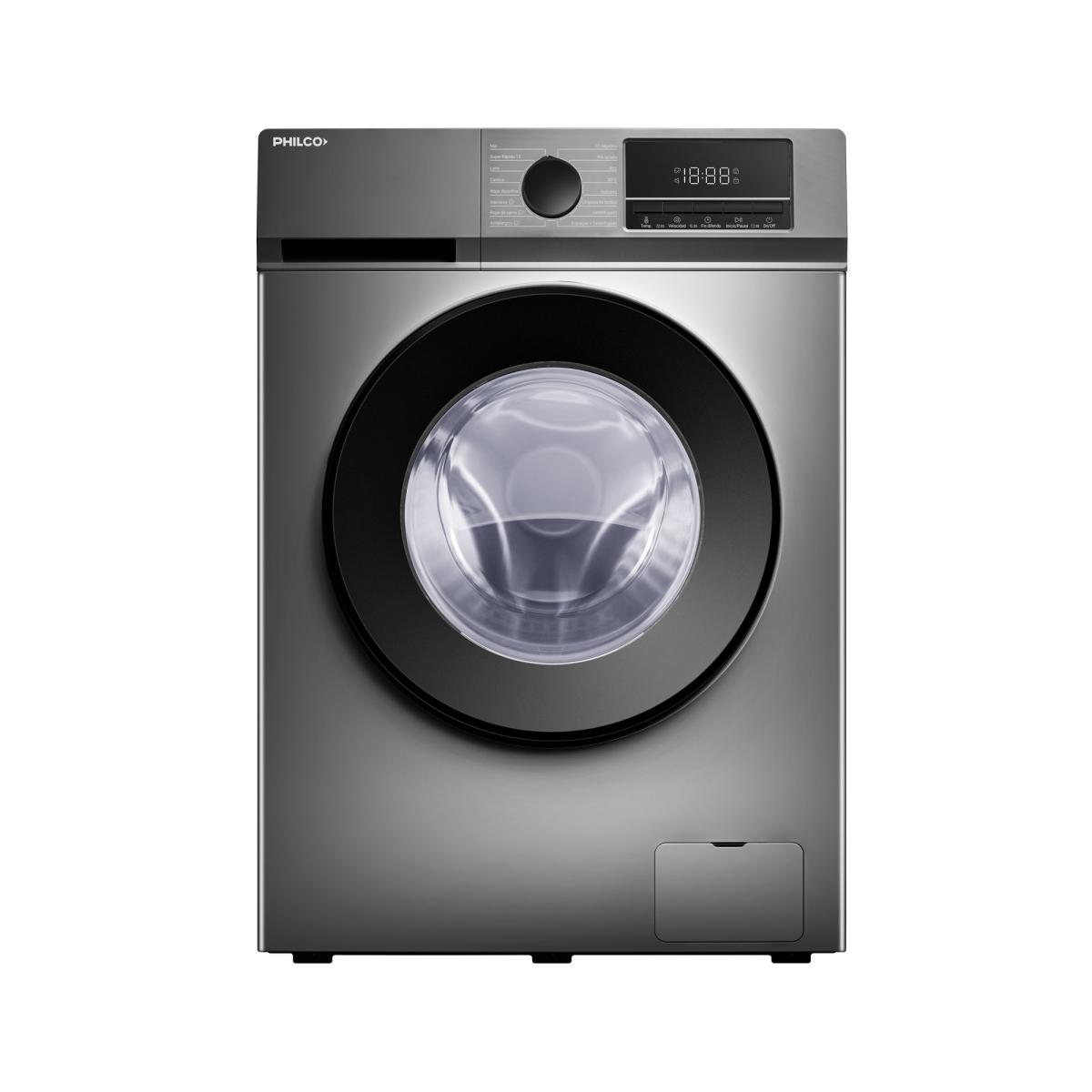 LAVARROPA PHILCO 6 KG INVERTER LIGHT GREY PHLF61GN
