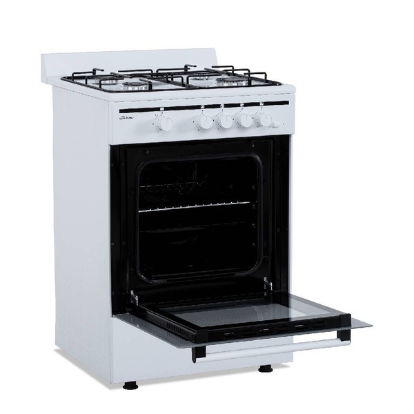 Cocina Multigas Siam CSI-CM56BL 4 Hornallas 56cm Luz Blanca