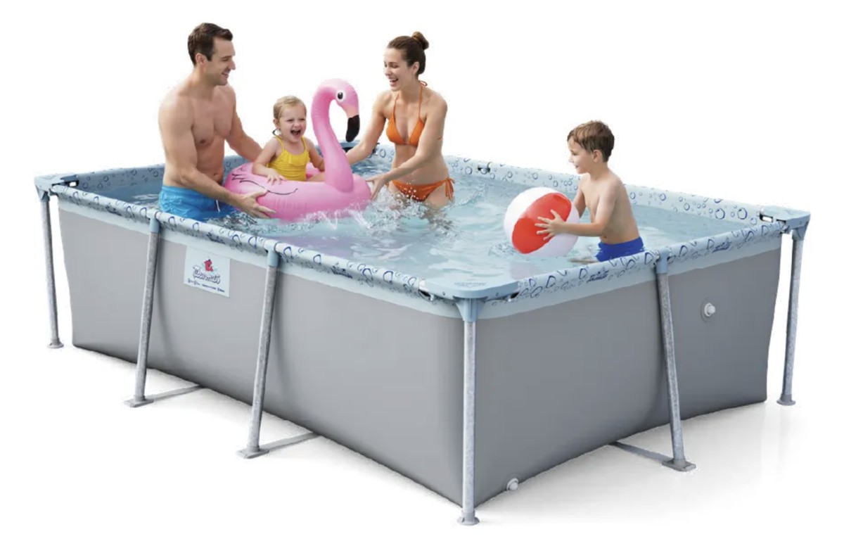 Pileta Piscina De Lona N4 Tiburoncito 240x160x65cm 2500lt