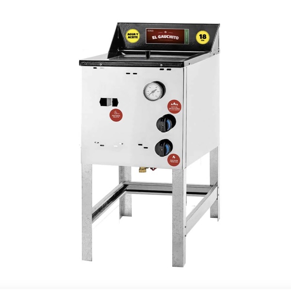 Freidora 18 Litros Sol Real 444 Gauchito Ultra Rapida Gas Natural