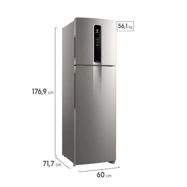 Heladera Electrolux If43s 408L No Frost Inverter Plata