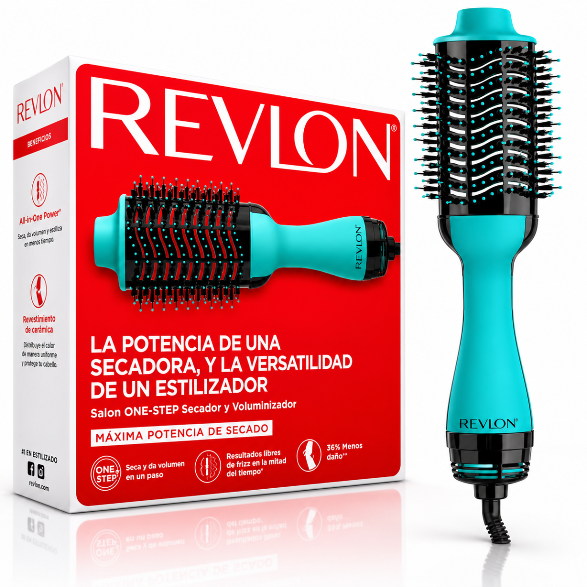 Cepillo Secador y Voluminizador de Pelo Revlon RVDR5222