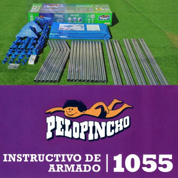 Estructura y piezas de pileta Pelopincho 1055