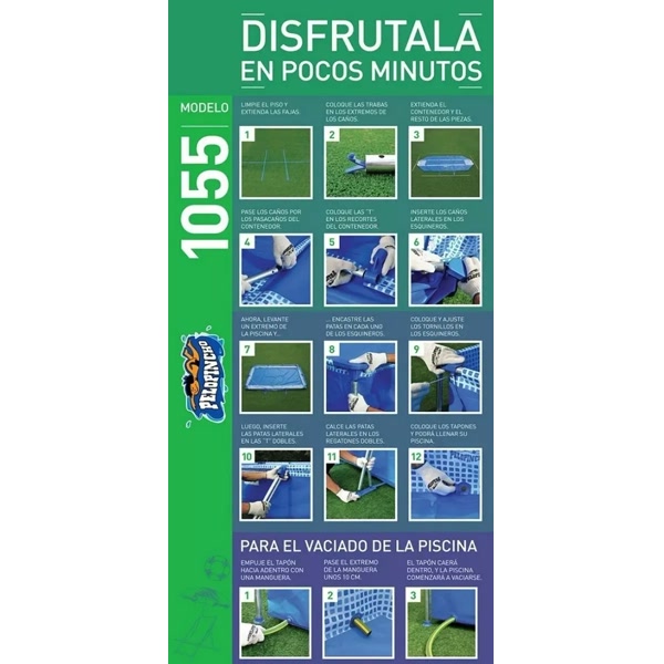 Instructivo de armado de pileta Pelopincho 1055