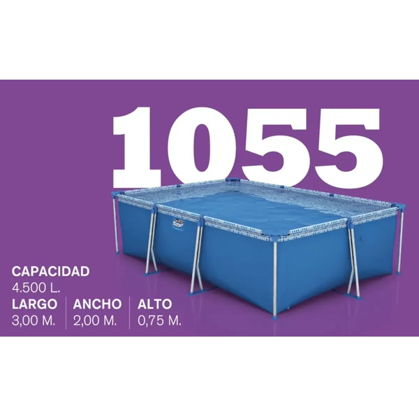 Pileta Pelopincho 1055 rectangular 4500 litros
