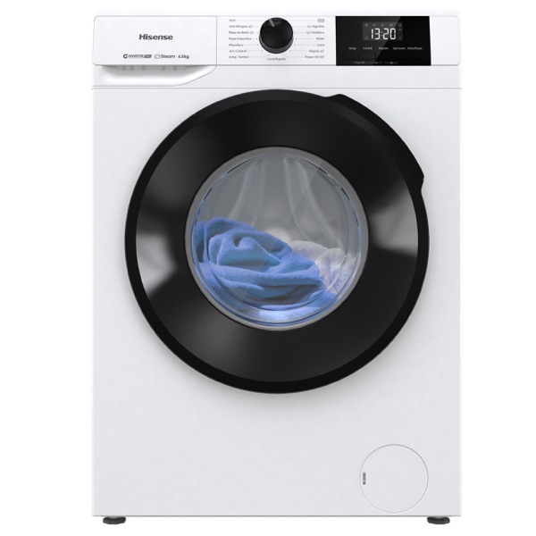 Lavarropas Hisense WFG16541BW Inverter 6,5 kg Blanco