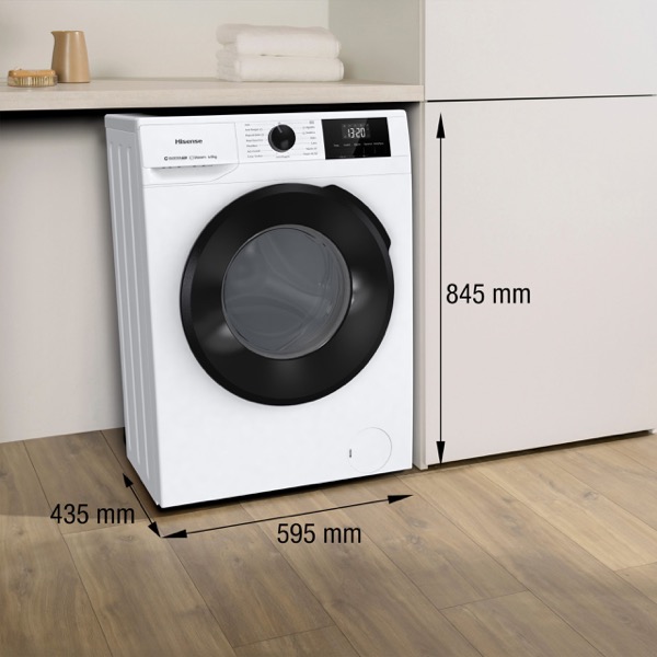 Lavarropas Hisense WFG16541BW Inverter 6,5 kg Blanco