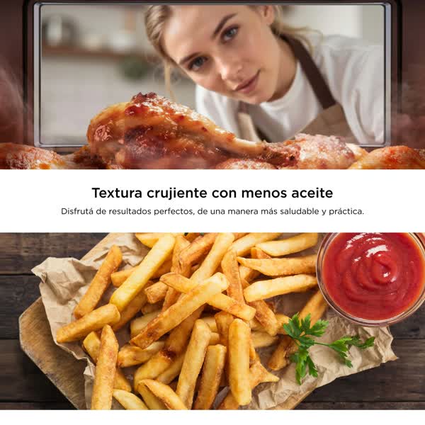 Freidora Midea Sin Aceite AF-DW60BAR1 Digital 6 Litros 1900W