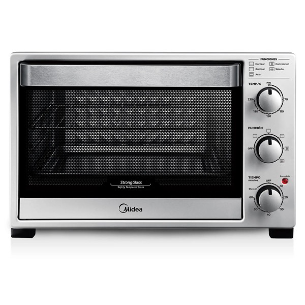 Horno Electrico Midea 32 Litros Acero 1500W Timer Luz TO-M332SAR4