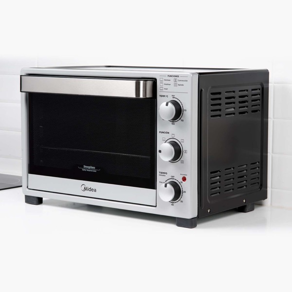 Horno Electrico Midea 32 Litros Acero 1500W Timer Luz TO-M332SAR4