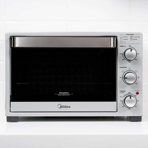 Horno Electrico Midea 32 Litros Acero 1500W Timer Luz TO-M332SAR4