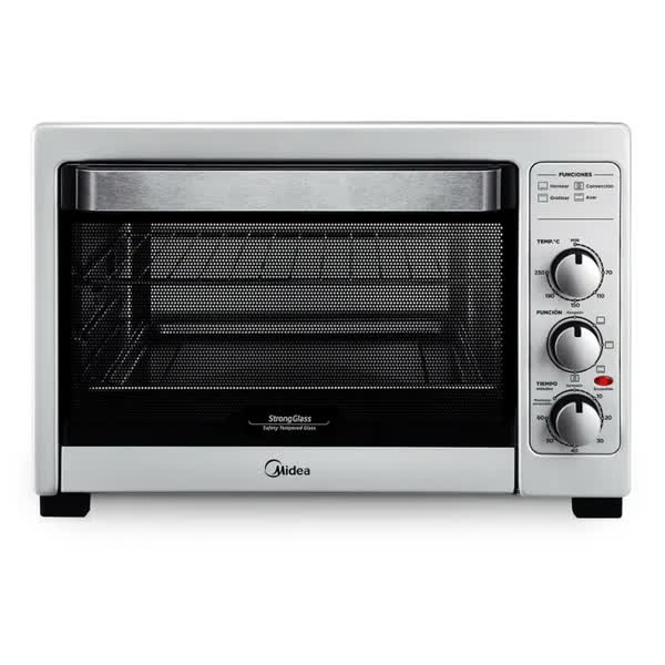 Horno Electrico Midea 40 Litros Acero 1800w Timer Luz TO-M340SAR4