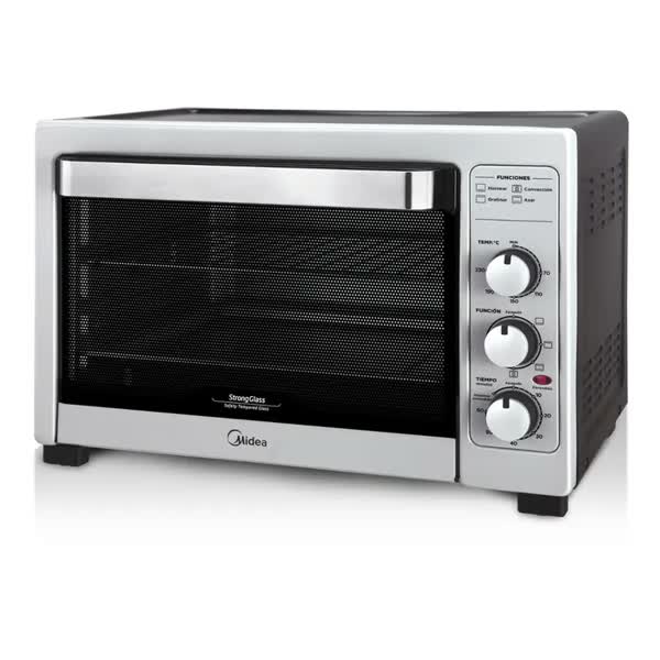 Horno Electrico Midea 40 Litros Acero 1800w Timer Luz TO-M340SAR4