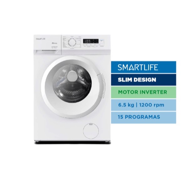 Lavarropas Smartlife WM26I0651200W Inverter 6.5 kg 1200 RPM