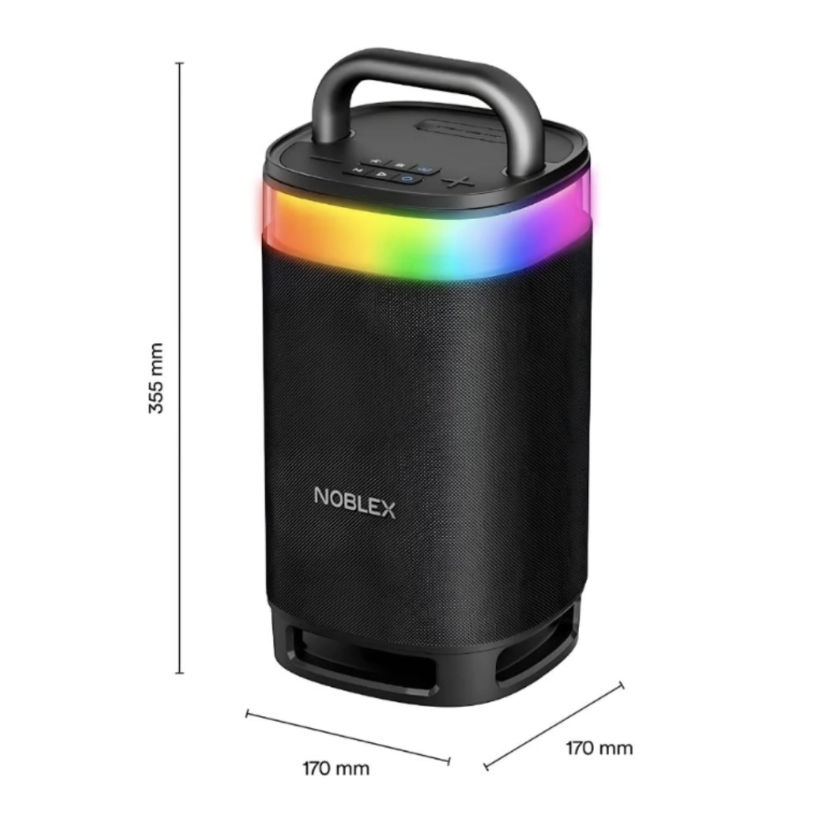 Parlante Portátil Noblex TSN1500N 120W Sonido 360° Bluetooth 5.3 IPX5