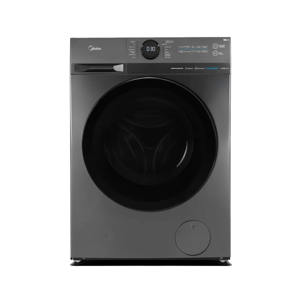 Lavasecarropas Midea MF200D80WB/T-A1 Titanium 8 kg lavado y 6 kg secado, vista frontal