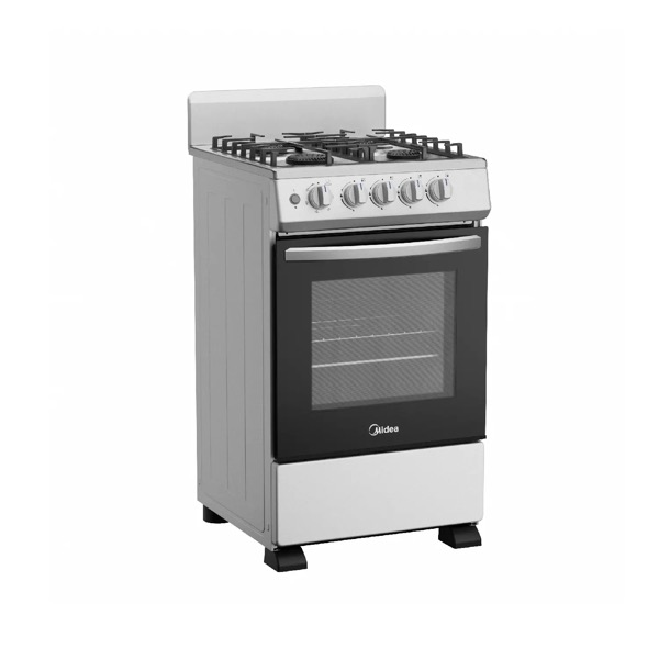 Cocina Multigas 50cm Midea Gris 20tmg4pgar1 Luz y Encendido