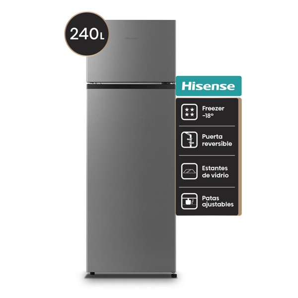 Funciones de la heladera Hisense RT240N1ESA de 240 litros