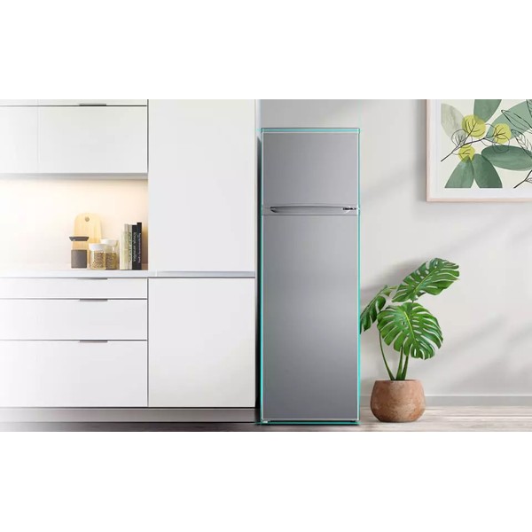 Diseño de puerta plana de la heladera Hisense RT240N1ESA