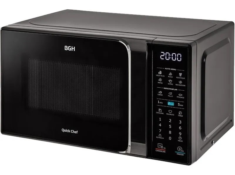 Microondas Bgh B120dn20I 20 Litros 700 Watts Digital Negro