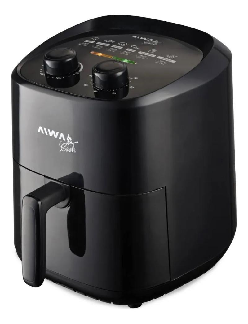 Freidora Sin Aceite Aiwa Cook 3,6 litros 1400W AW-FA35N Negra