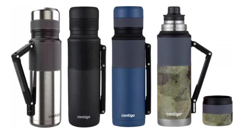 Termo Contigo Cebador Acero Inoxidable 1,1 Lts Color Inox