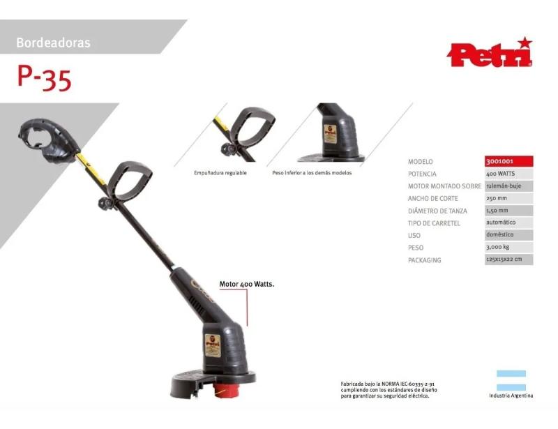 Bordeadora De Cesped Petri P35 400 Watts 3001001