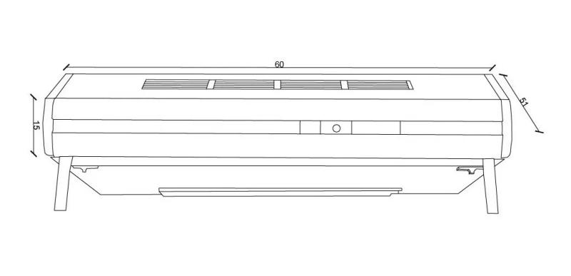 Purificador De Aire Whirlpool Wab60 2 Motores Con Luz Blanco