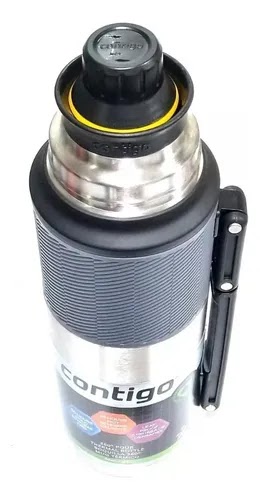 Termo Contigo Thermal 1.2 Litros Acero Inoxidable Usa Matero Negro