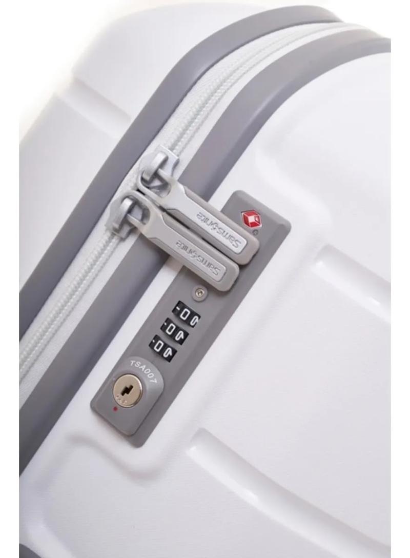 Valija Samsonite Octolite Rigida Tamaño Grande 8 Ruedas 360 Grados BLANCA