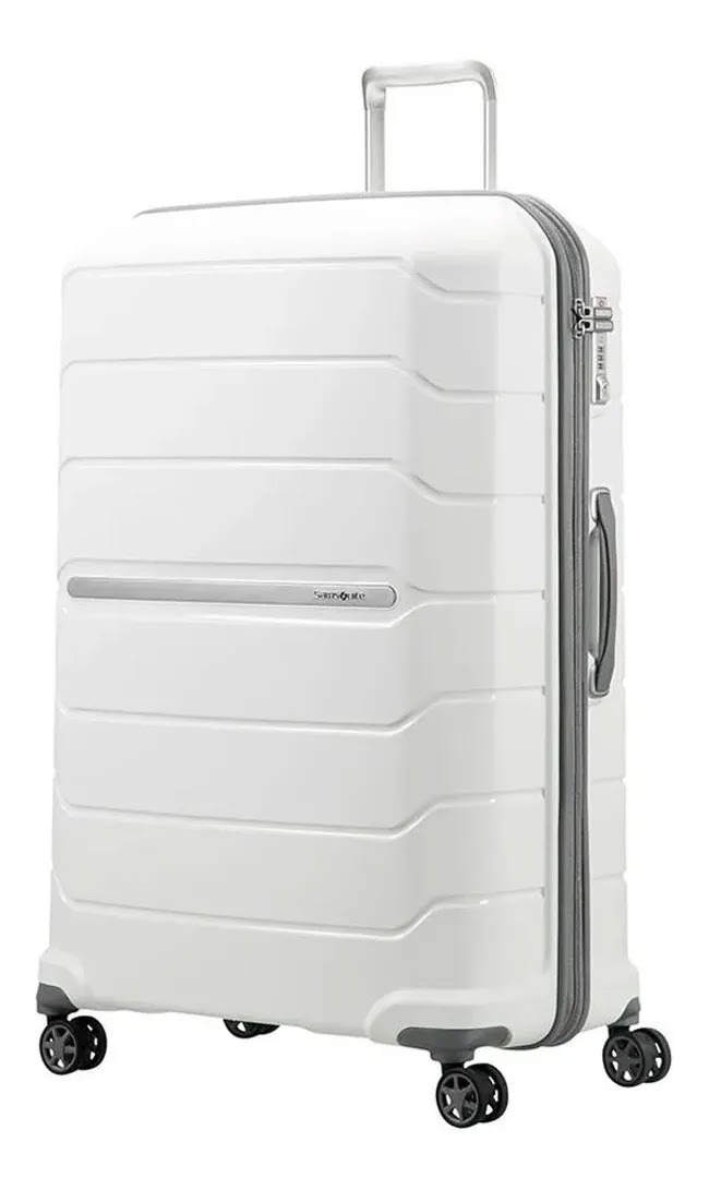 Valija Samsonite Octolite Rigida Tamaño Grande 8 Ruedas 360 Grados BLANCA