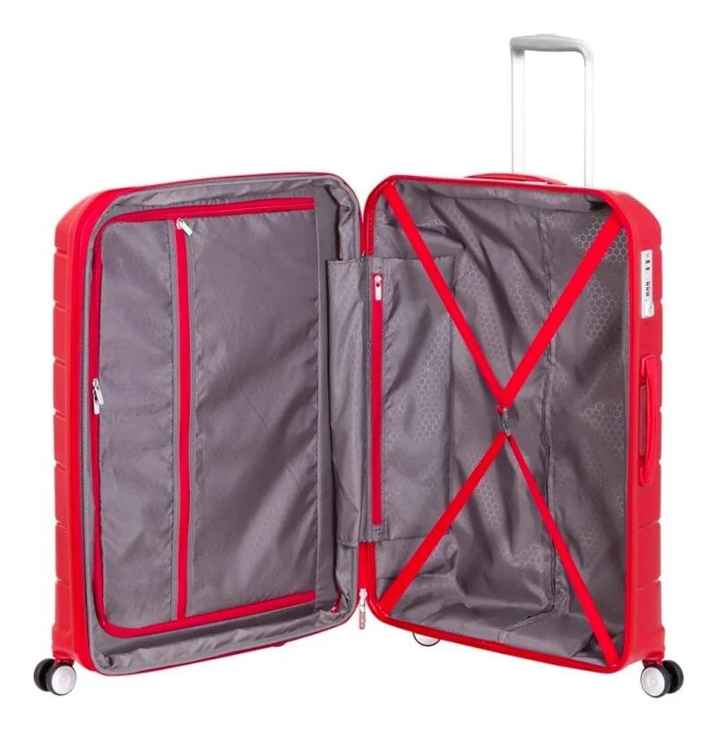 Valija Samsonite Octolite Rigida Tamaño Grande 8 Ruedas 360 Grados ROJA
