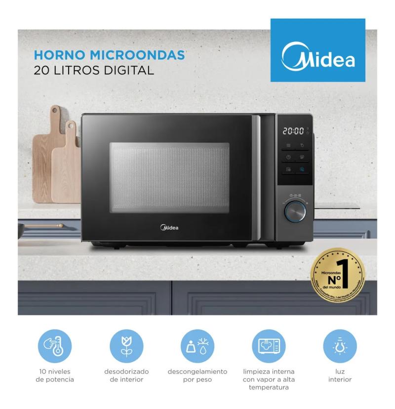Microondas Midea Mw-dn120war1 20 Lts Digital Blanco 700W
