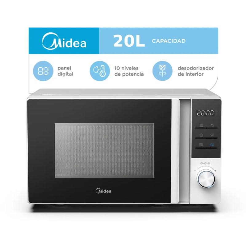 Microondas Midea Mw-dn120war1 20 Lts Digital Blanco 700W