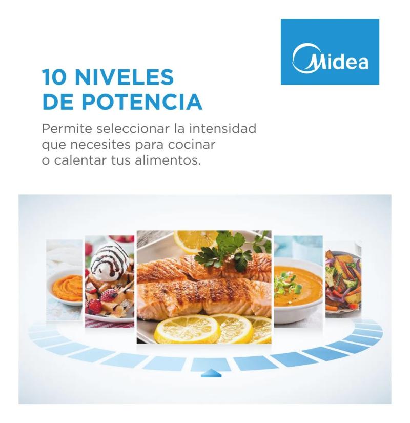 Microondas Midea Mw-dn120war1 20 Lts Digital Blanco 700W