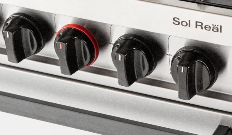 Cocina Industrial Sol Real 535 4 Hornallas Rejas Fundicion Puerta Ciega