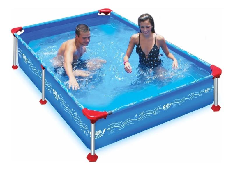Pileta Lona Sol De Verano 200 Fun 1500 Lts 2,3 X 1,5 X 0,4m