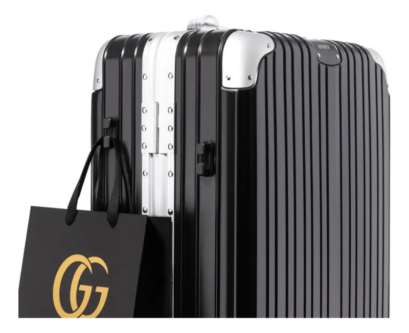 Valija Aumax Magna Black Silver Grande 28 Marco Aluminio 76x51x32 Cm Tsa