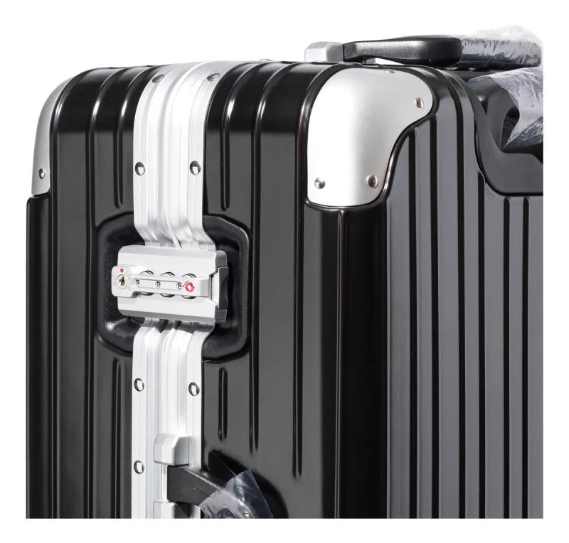 Valija Aumax Magna Black Silver Grande 28 Marco Aluminio 76x51x32 Cm Tsa