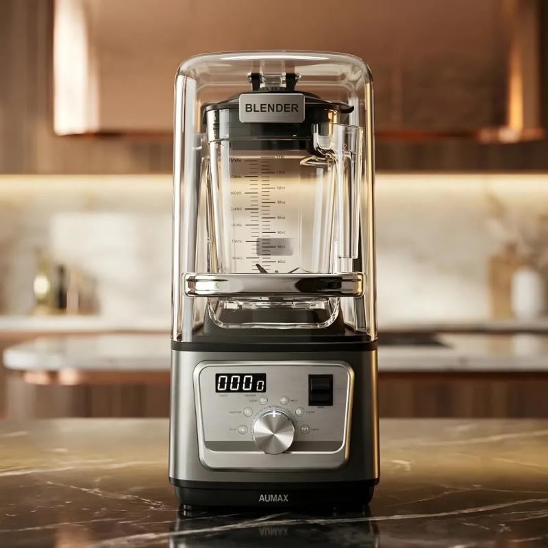 Licuadora Profesional AUMAX TITANIO Silver HS-606E 1600 WATTS