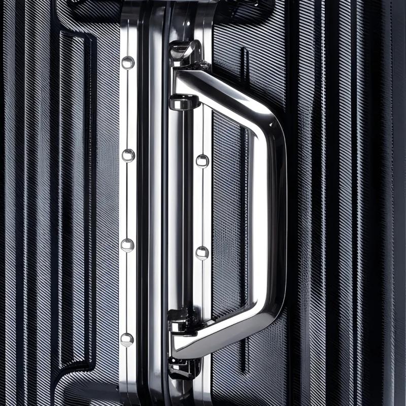 Valija Aumax Luxor Black Gunmetal Grande Marco De Aluminio Tsa