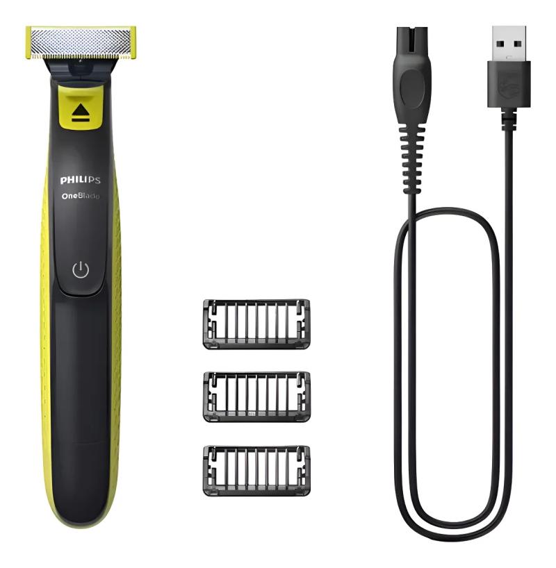 Afeitadora Philips Oneblade Qp2724/10 Recorta Rostro Usb 
