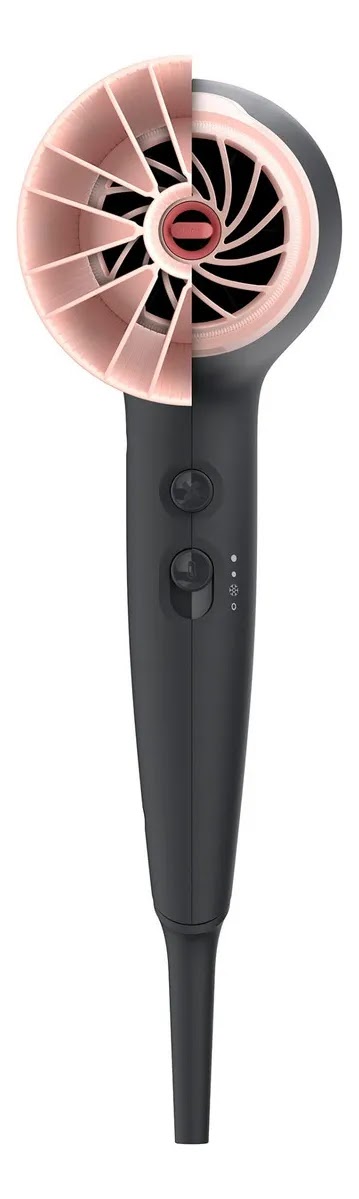 Secador De Pelo Philips Thermo Protect Bhd350/10 2100w Color Negro/rosa